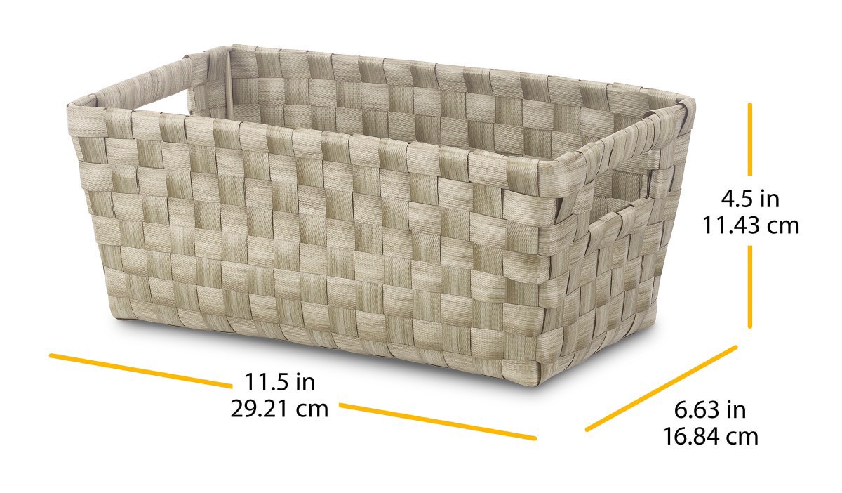 slide 4 of 13, Whitmor Resin Strap Shelf Tote Small 1 ea, 1 ct