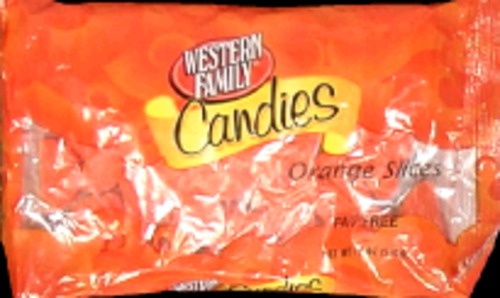 slide 1 of 1, Western Family Orange Slices, 18 oz