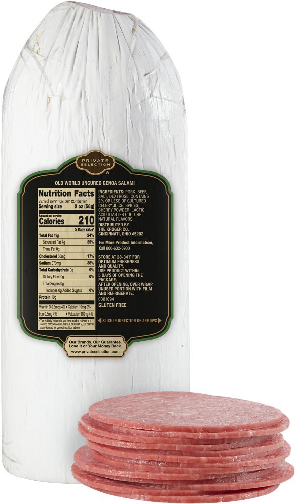slide 3 of 4, Private Selection Genoa Salami, per lb