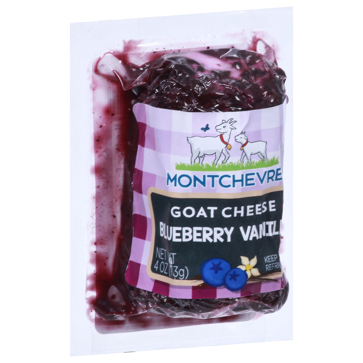 slide 4 of 9, Montchevre Blueberry Vanilla Goat Cheese 4 oz, 4 oz