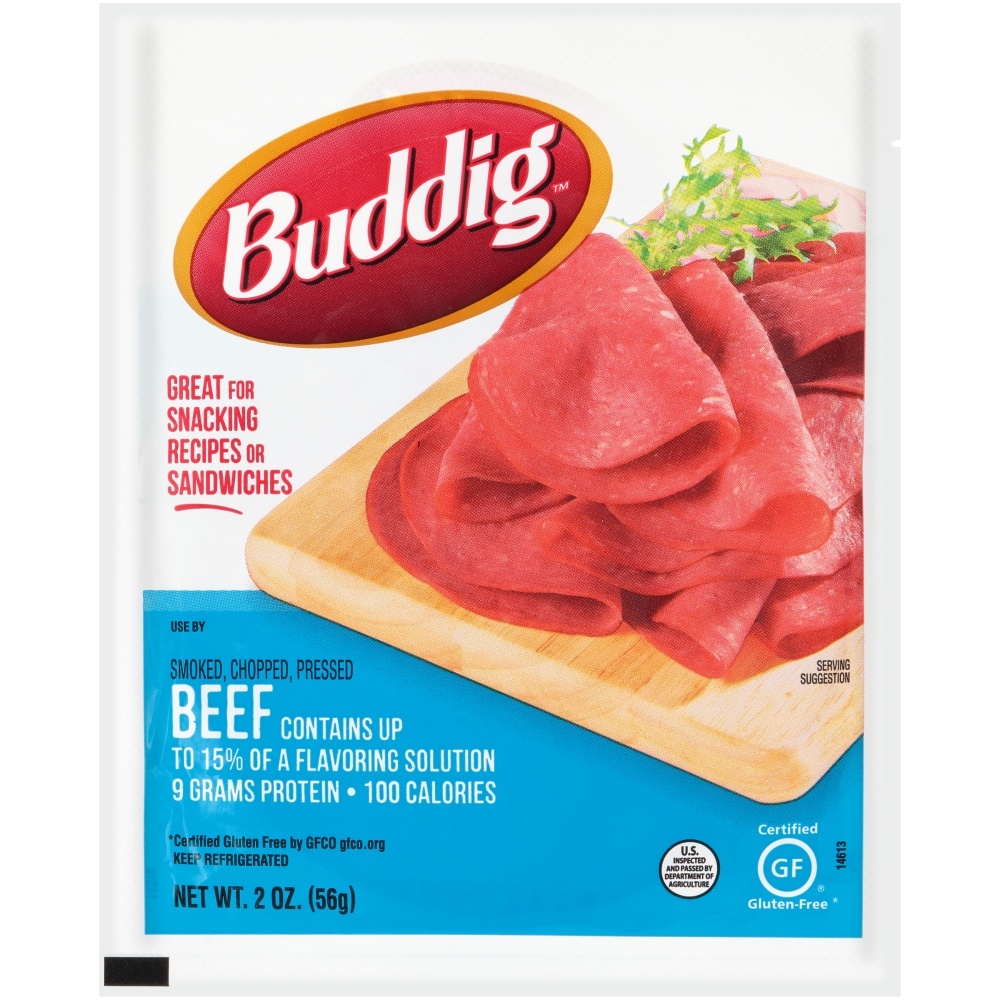 slide 1 of 6, Buddig Original Deli Thin Beef, 2 oz
