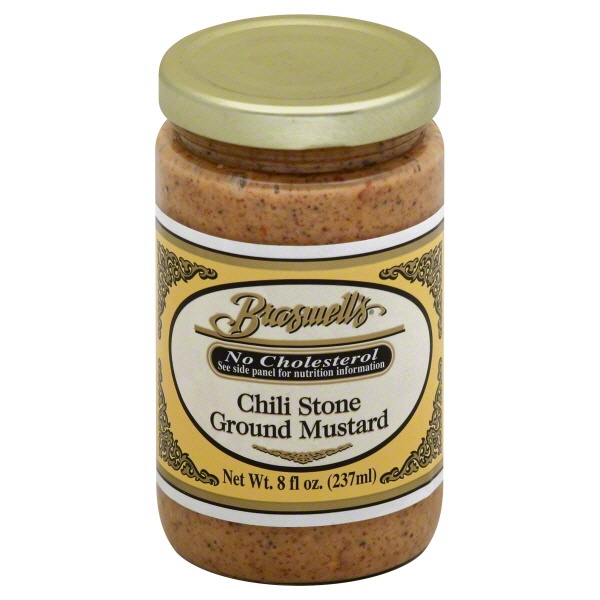 slide 1 of 1, Braswell's Chili Stone Ground Mustard, 8 oz