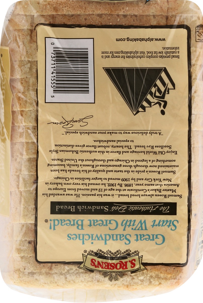 slide 5 of 9, S. Rosen's Bohemian Style Rye, Unseeded, 24oz, 24 oz