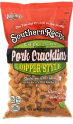 Southern Recipe Dipper Style Chile Limon Flavored Pork Cracklins 6.25 oz