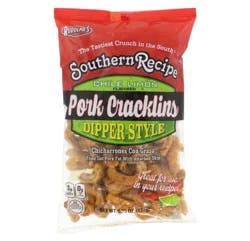 Southern Recipe Dipper Style Chile Limon Flavored Pork Cracklins 6.25 oz