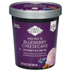 First Street Fs Super Premium Blueberry Cheesecake Ic