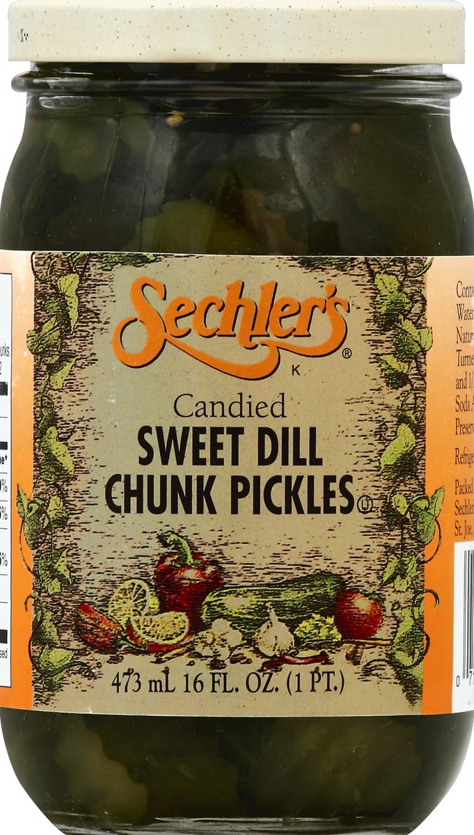 slide 2 of 2, Sechler's Pickles 16 oz, 16 oz