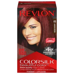 Revlon ColorSilk Beautiful Color Auburn Brown 49 Permanent Hair Color 1 ea