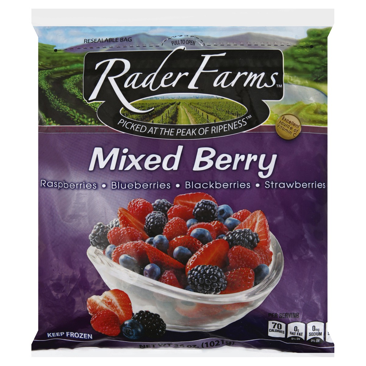 slide 3 of 8, Rader Farms Mixed Berry 36 oz, 36 oz