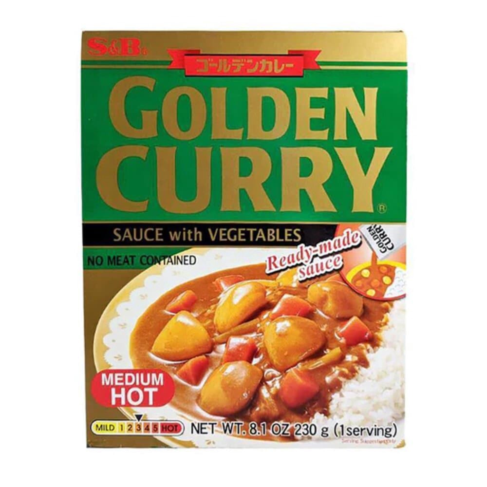 slide 1 of 1, S&B Golden Curry Plant Based Protein Medium Hot, 8.1 oz