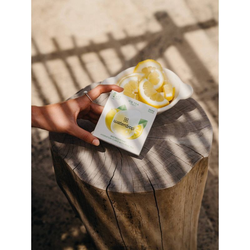 slide 6 of 6, Waterdrop Microdrink Zero Sugar Iced Tea Lemon Hydration Cubes with Real Tea 0.89 oz, 0.89 oz