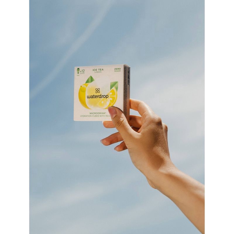 slide 4 of 6, Waterdrop Microdrink Zero Sugar Iced Tea Lemon Hydration Cubes with Real Tea 0.89 oz, 0.89 oz