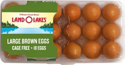 Land O'Lakes Cage Free Brown Eggs Large 18 ea