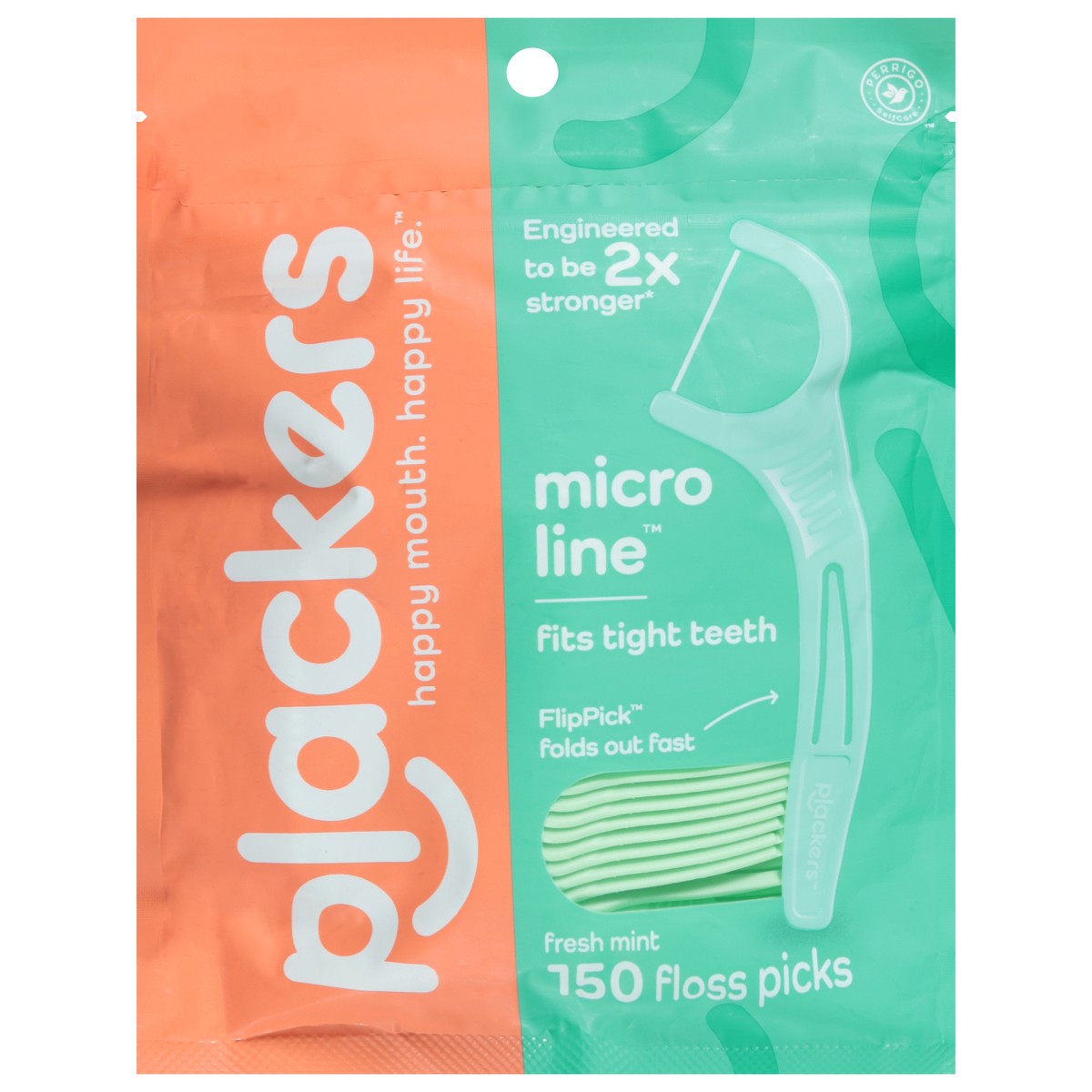 slide 1 of 9, Plackers Fresh Mint Floss Picks 150 ea, 150 ct