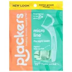 Plackers Micro Line Fresh Mint Floss Picks 150 ea