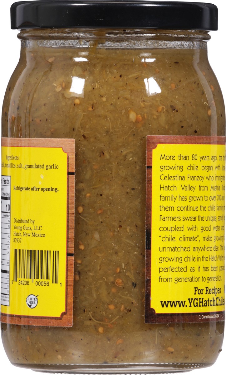 slide 7 of 13, Young Guns Medium Green Chile and Tomatillo Salsa - 16 oz, 16 oz