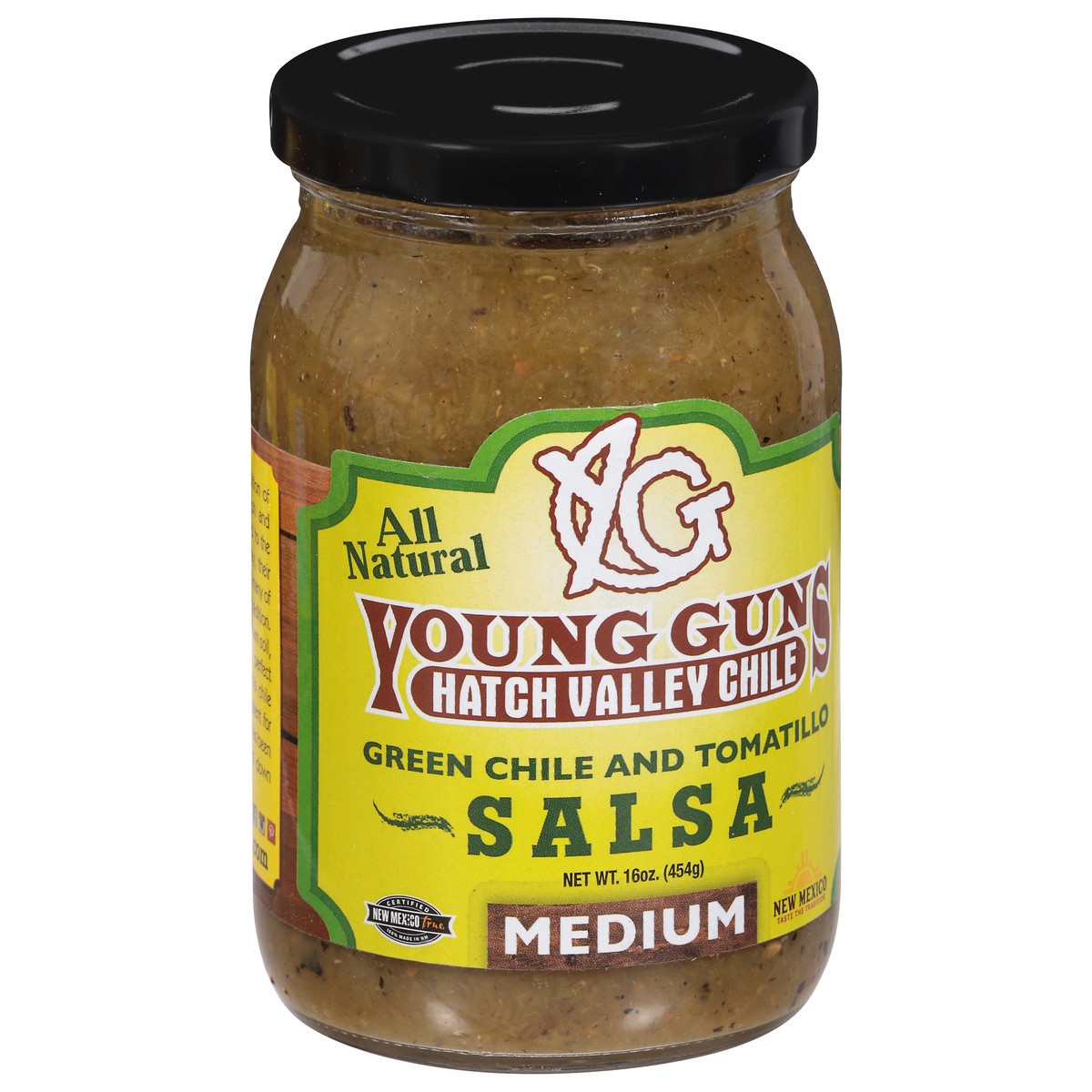 slide 9 of 13, Young Guns Medium Green Chile and Tomatillo Salsa - 16 oz, 16 oz