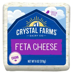 Crystal Farms Cheese, Feta, Greek Style