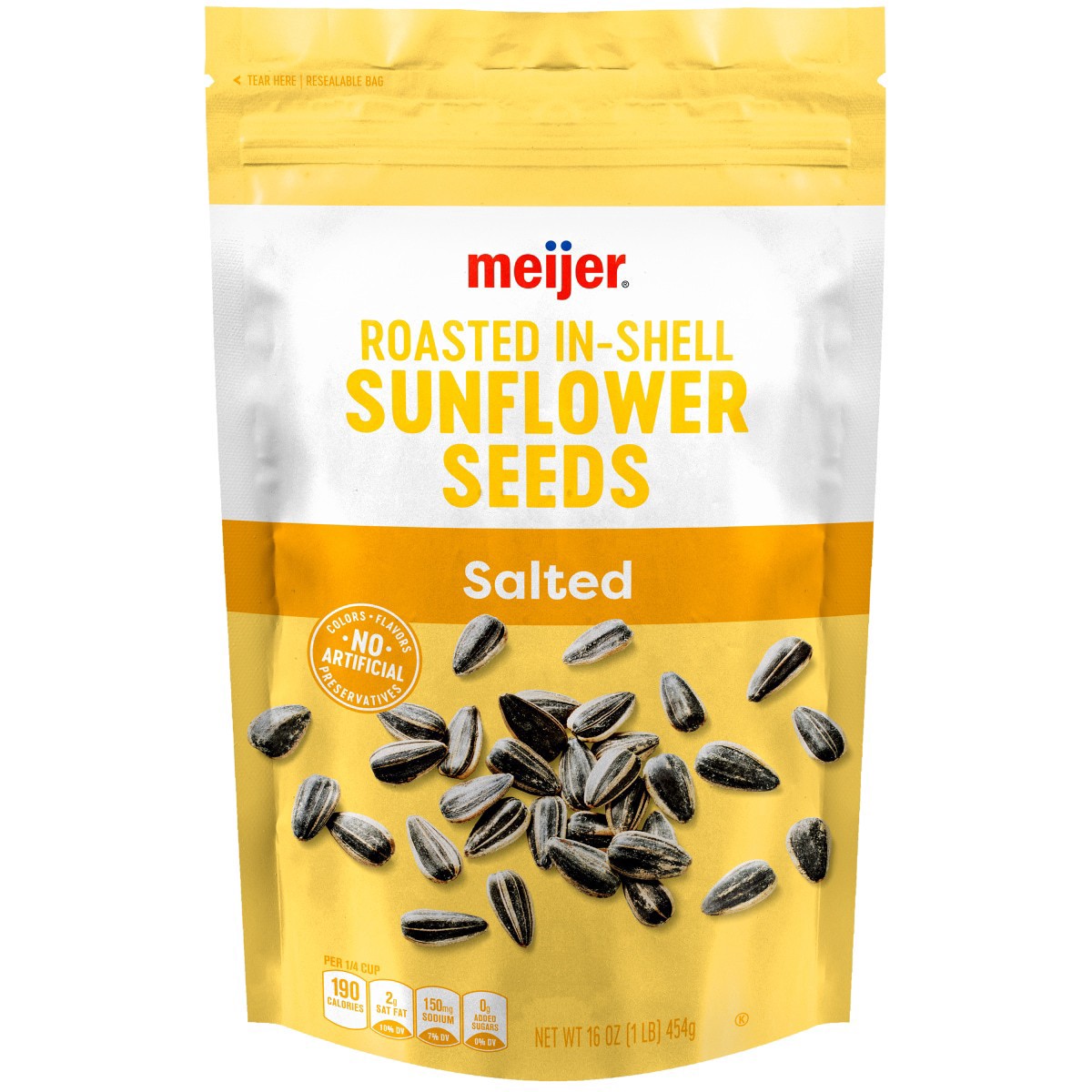 slide 1 of 5, Meijer Salted Sunflower Seeds, 16 oz