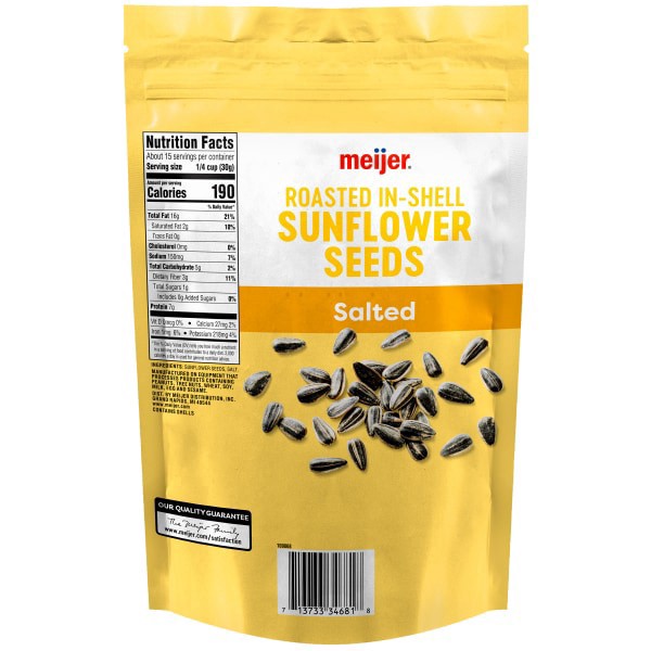 slide 5 of 5, Meijer Salted Sunflower Seeds, 16 oz