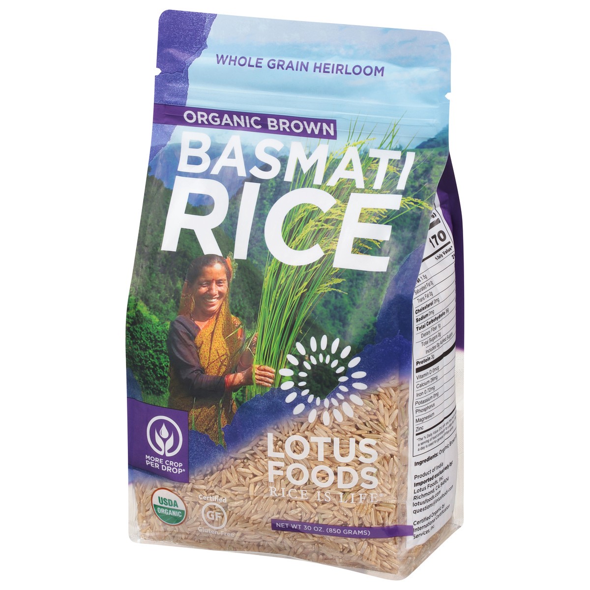 slide 12 of 12, Lotus Foods Organic Brown Basmati Rice 30 oz, 30 oz