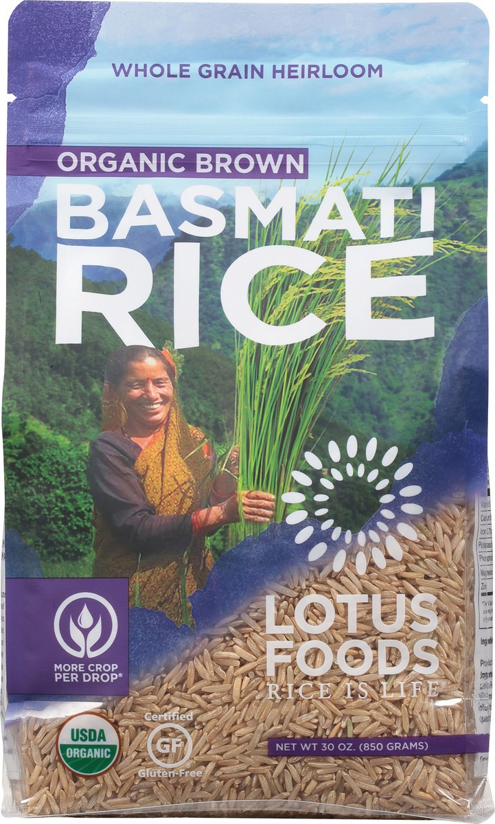 slide 11 of 12, Lotus Foods Organic Brown Basmati Rice 30 oz, 30 oz