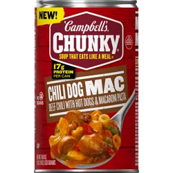 Campbell's Campbell’s Chunky Chili Dog Mac Soup, 18.8 oz Can
