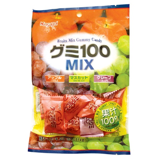 slide 1 of 1, Kasugai Gummy-100 Mix Candy, 3.59 oz