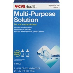 slide 1 of 1, CVS Health Multi-Purpose Solution Twin Pack, 2 ct; 12 fl oz; 355 ml