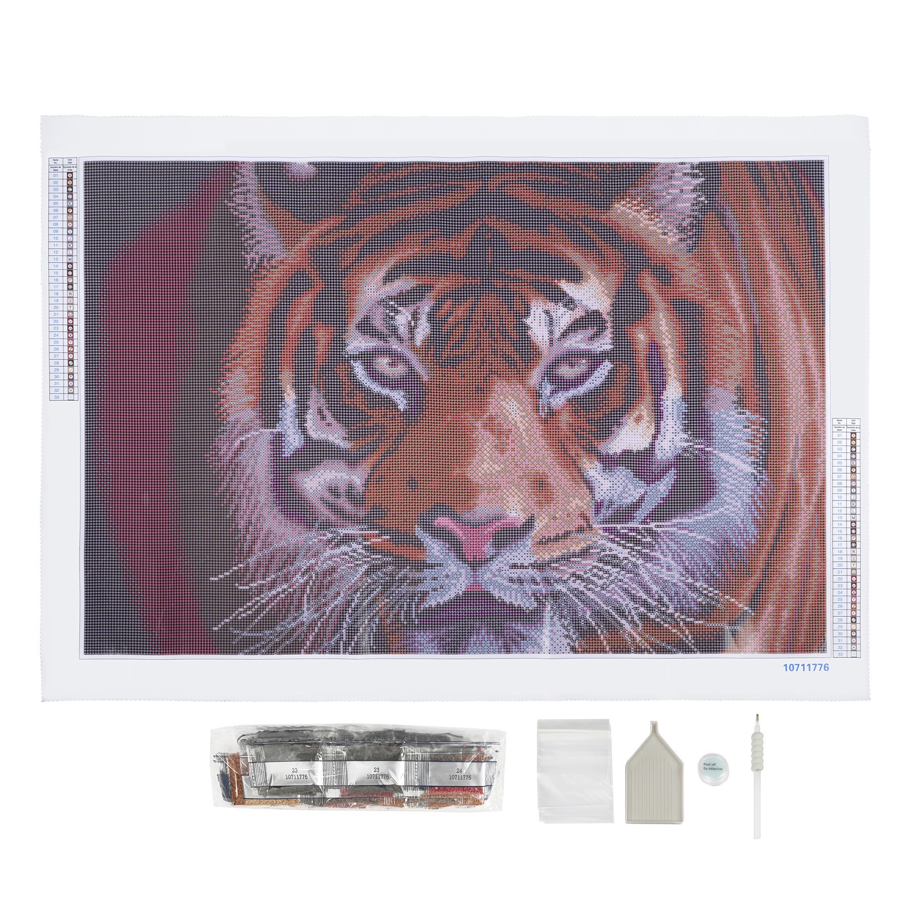 slide 4 of 6, Tiger Diamond Art Kit By Make Market, 20 in x 30 in