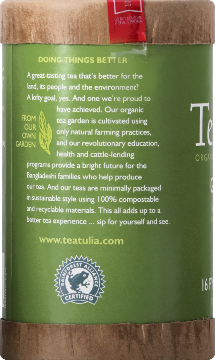slide 2 of 12, Teatulia Pyramid Tea Bags Green Tea 16 ea, 16 ct