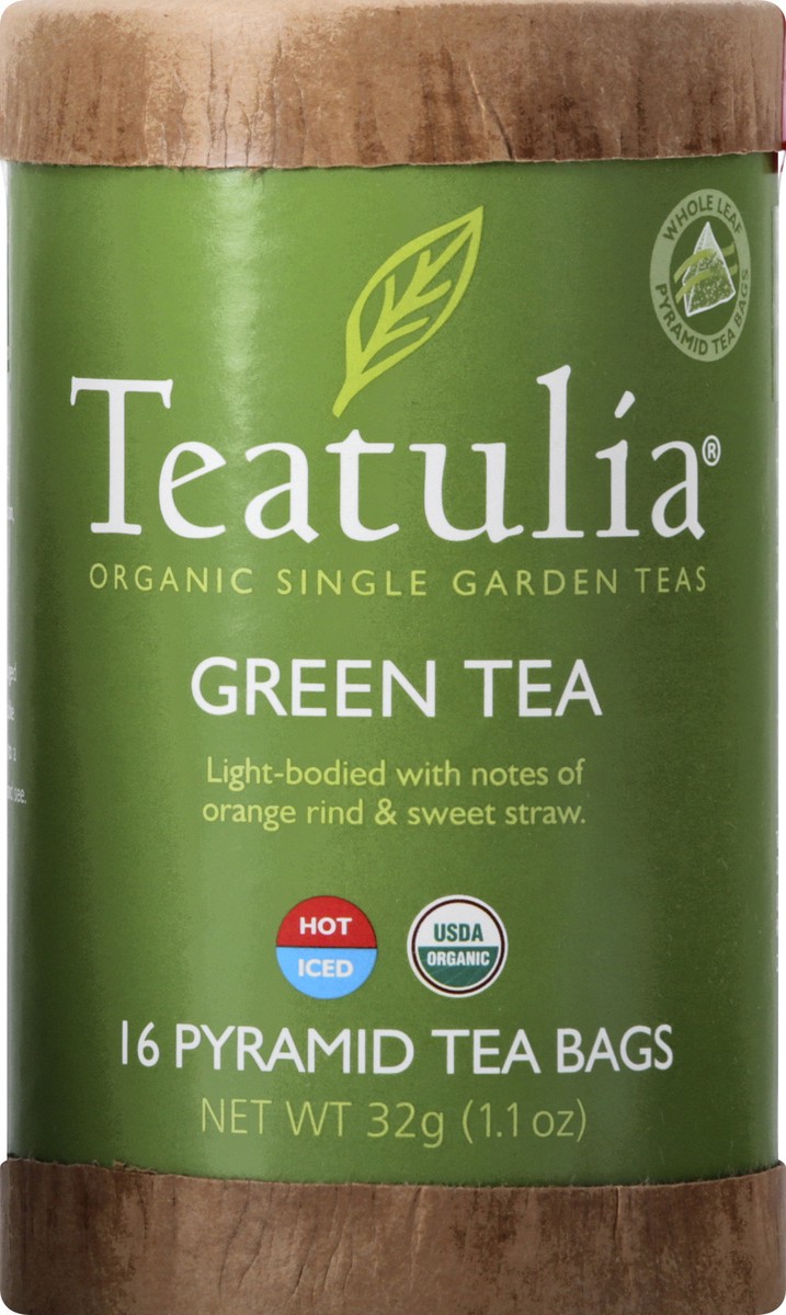 slide 1 of 12, Teatulia Pyramid Tea Bags Green Tea - 16 ct, 16 ct