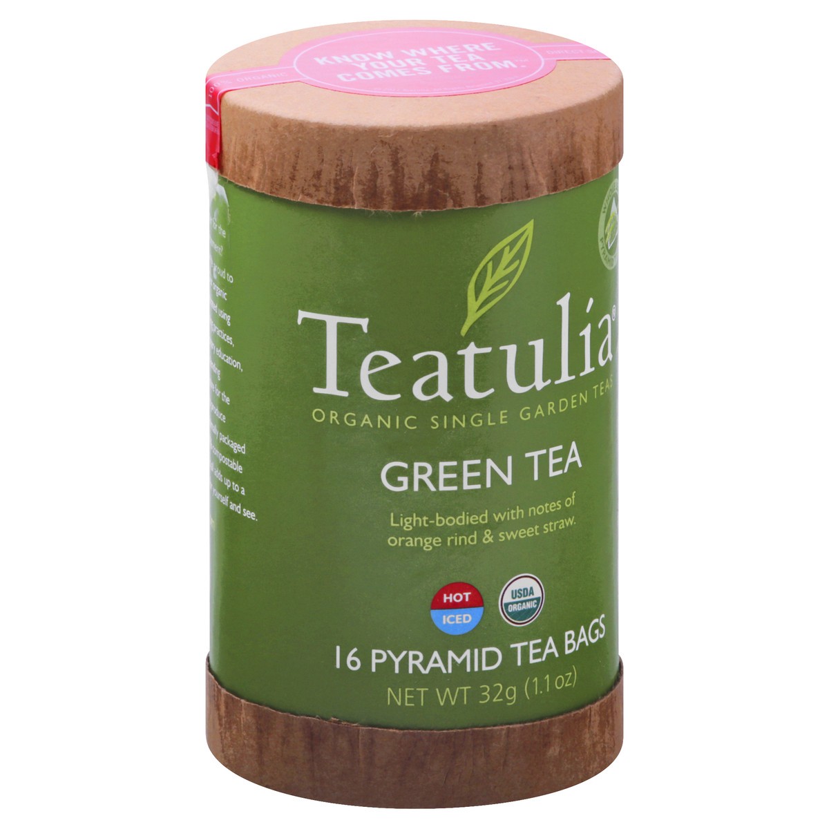 slide 6 of 12, Teatulia Pyramid Tea Bags Green Tea 16 ea, 16 ct