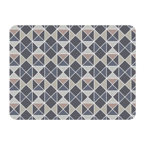 slide 2 of 2, Realspace Decorative Vinyl Chair Mat For Low Carpet, 36"" X 48"", Geo Slate, 1 ct