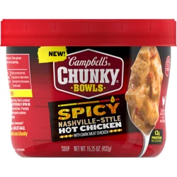 Campbell's Campbell’s Chunky Spicy Nashville-Style Hot Chicken Soup, 15.25 oz Bowl