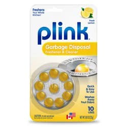 Plink Garbage Disposal Fresh Lemon Freshener & Cleaner with Bleach Alternative 10 ea