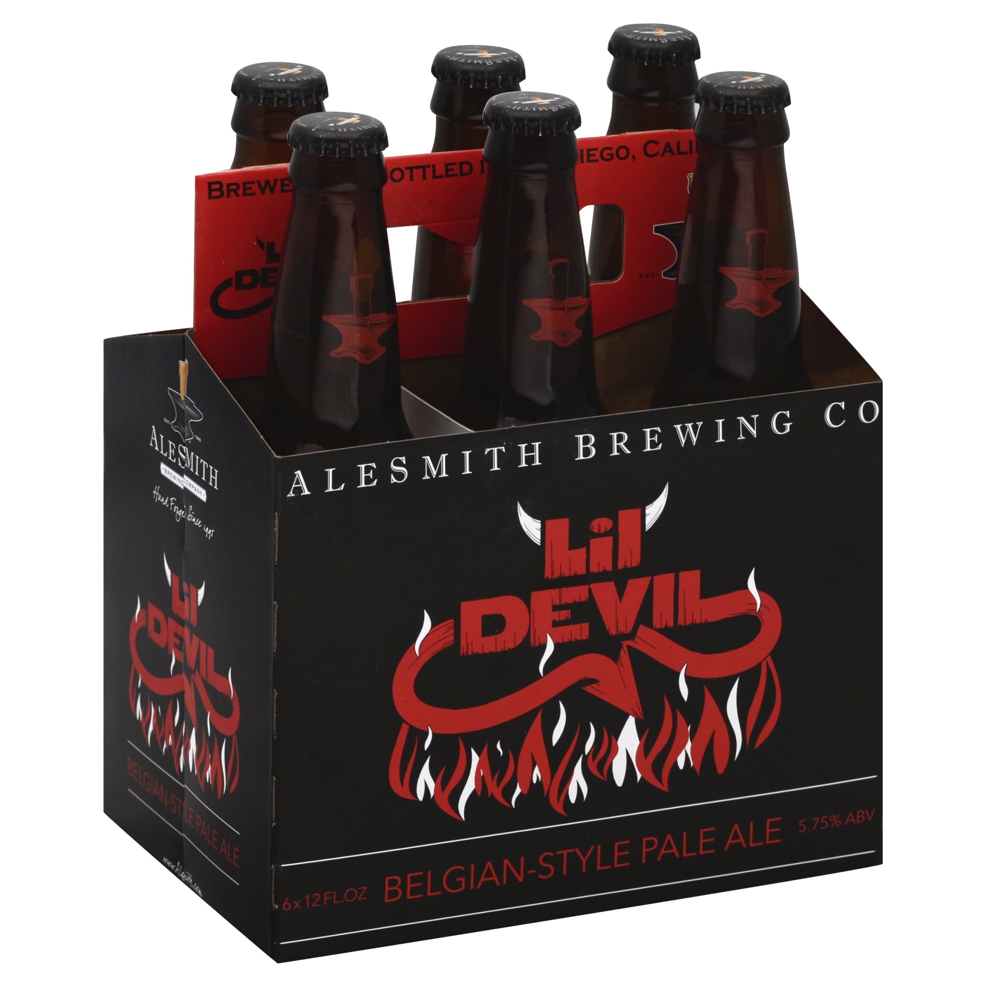 slide 1 of 1, AleSmith Brewing Company Ale, Belgian-Style Pale, Lil Devil, 6 ct; 12 fl oz 