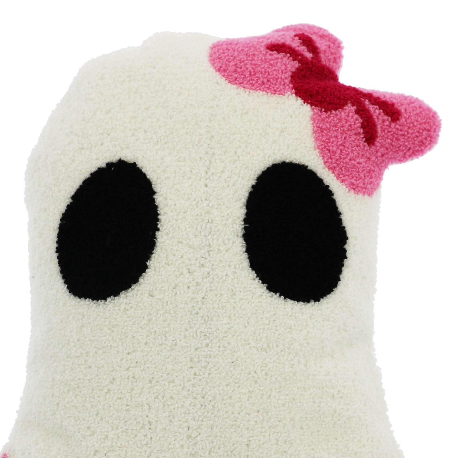 slide 3 of 4, 11" X 14" White Ghost With Pink Bow Pillow By Ashland, 11 in x 14 in