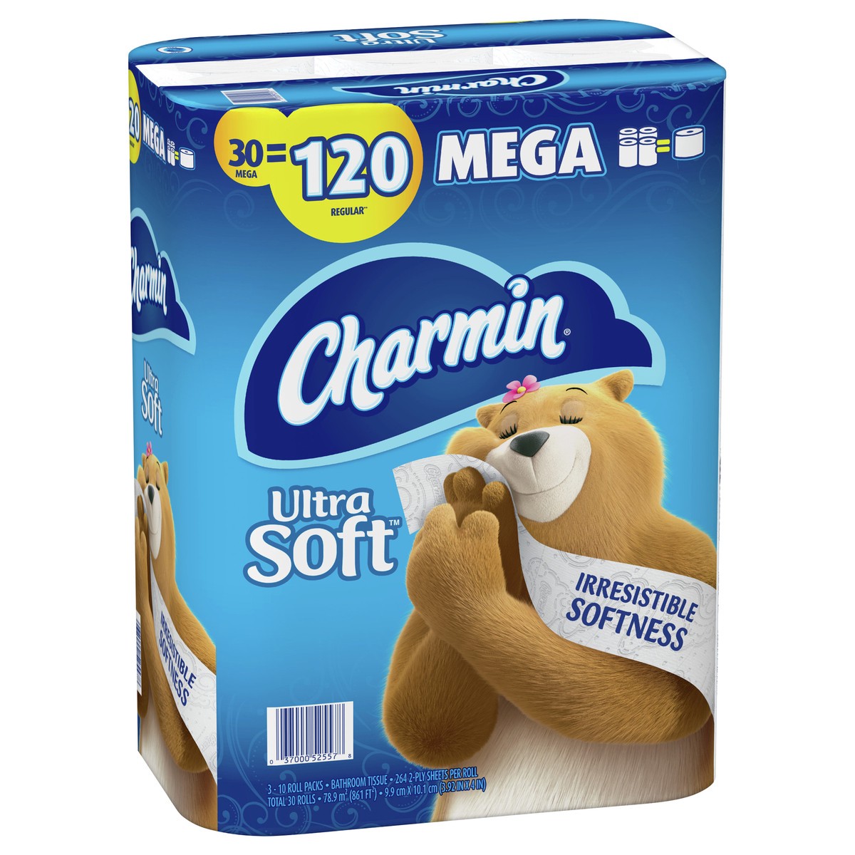 slide 2 of 6, Charmin Ultra Soft Bath Tissue Mega 30Ct, 30 ct