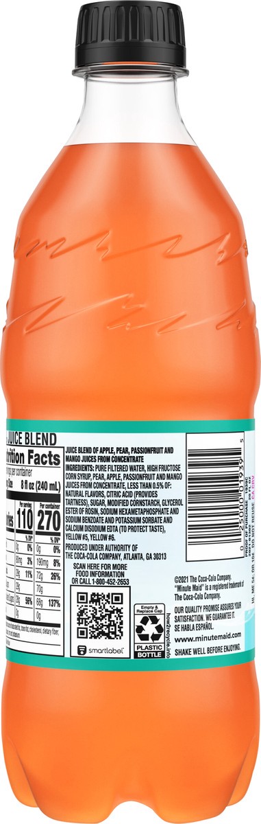 slide 3 of 7, Minute Maid Tropical Punch Bottle, 20 fl oz, 20 fl oz