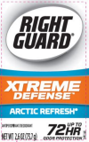 slide 7 of 10, Right Guard Xtreme Defense Antiperspirant Deodorant Invisible Solid Stick, Arctic Refresh, 2.6 oz