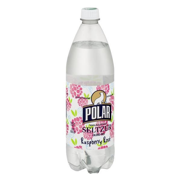 slide 1 of 1, Polar Raspberry Rose Seltzer Flavored Sparkling - 1 liter, 1 liter