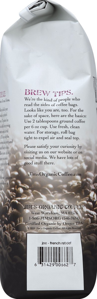 slide 3 of 5, Jim's Organic Coffee Coffee - 11 oz, 12 oz