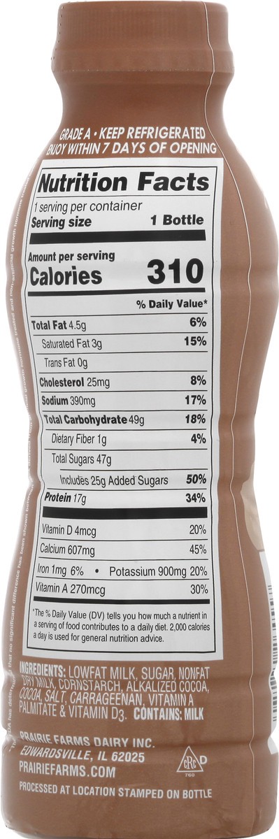 slide 4 of 7, Prairie Farms 1% Lowfat Chocolate Milk 14 oz, 14 oz