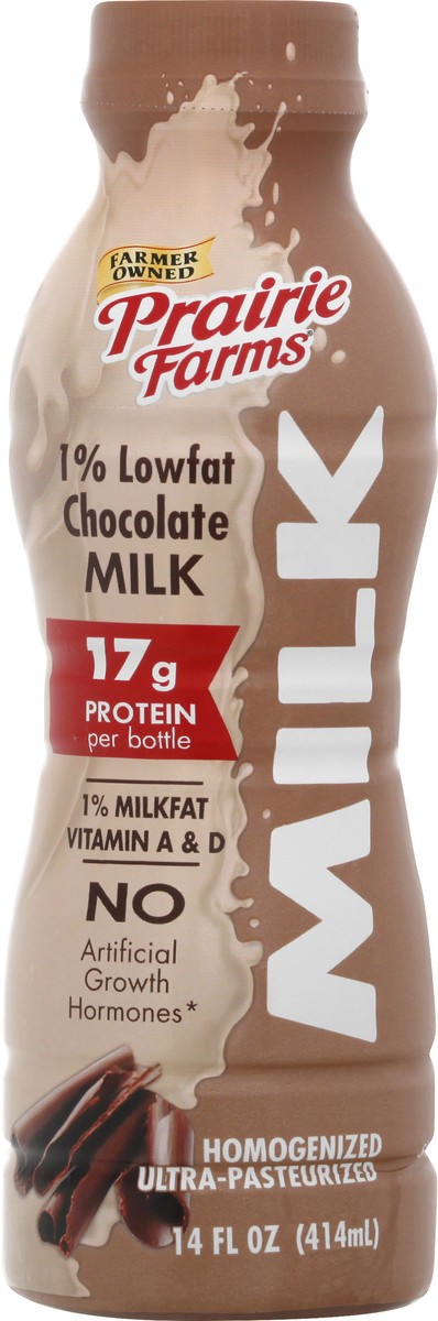 slide 1 of 7, Prairie Farms 1% Lowfat Chocolate Milk 14 oz, 14 oz