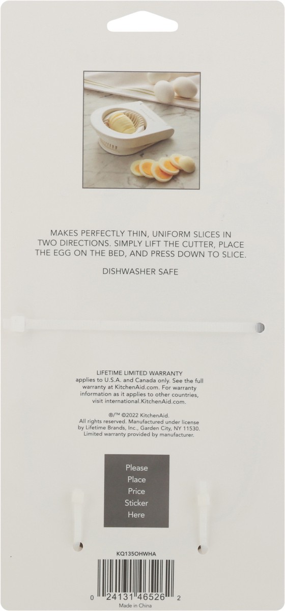 slide 9 of 9, KitchenAid Kitchen Aid Classic Egg Slicer, White, 1 ct
