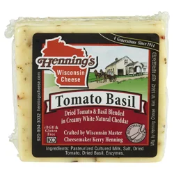 Hennings Tomato Basil Cheddar Cheese