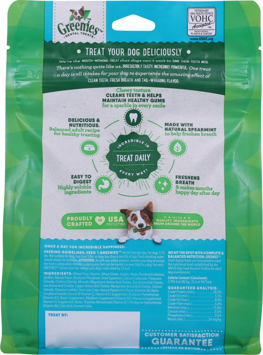 slide 8 of 9, Greenies Teenie Chewy Dental Dog Treats Fresh Mint and Spearmint - 12oz/43ct, 43 ct