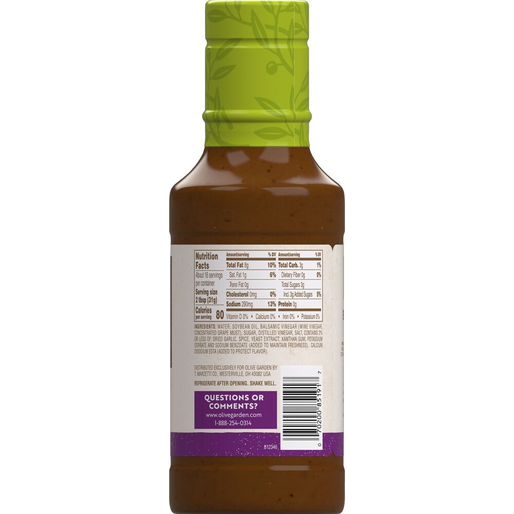 slide 2 of 2, Olive Garden Balsamic Vinaigrette, 16 fl oz