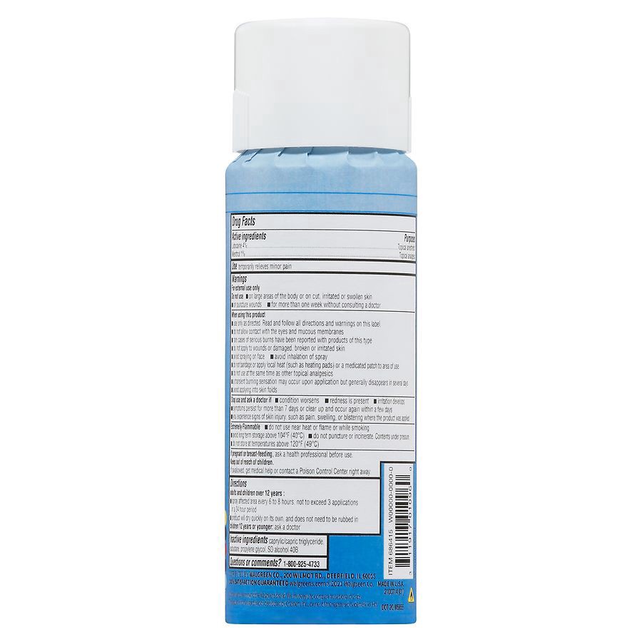 slide 2 of 5, Walgreens Cool 'n Heat Dry Spray + Lidocaine, 4 oz